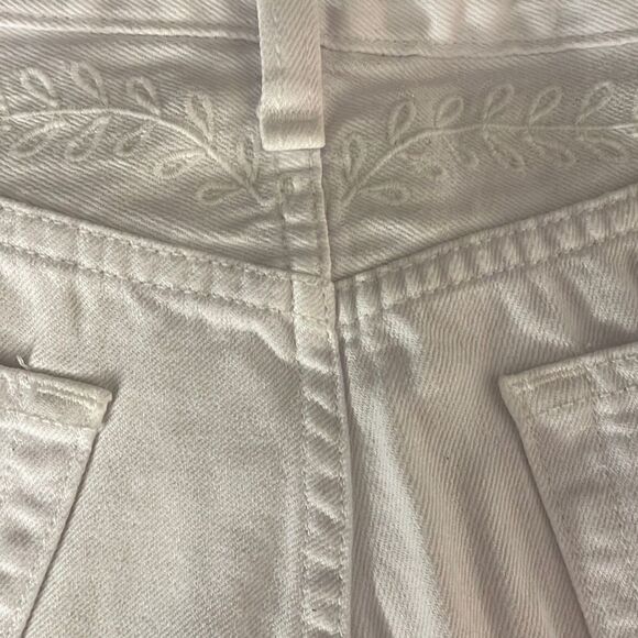 Rag & Bone Women's White Fringe Hem Floral Embroidery Justine Short Size 28 NWT - Picture 8 of 10